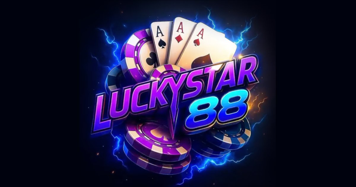 LuckyStar88 main banner showing featured games and welcome bonus offer